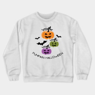 Pumpkin Halloween! Happy Fall Season Autumn Vibes Happy Halloween Thanksgiving and Fall Color Lovers Crewneck Sweatshirt